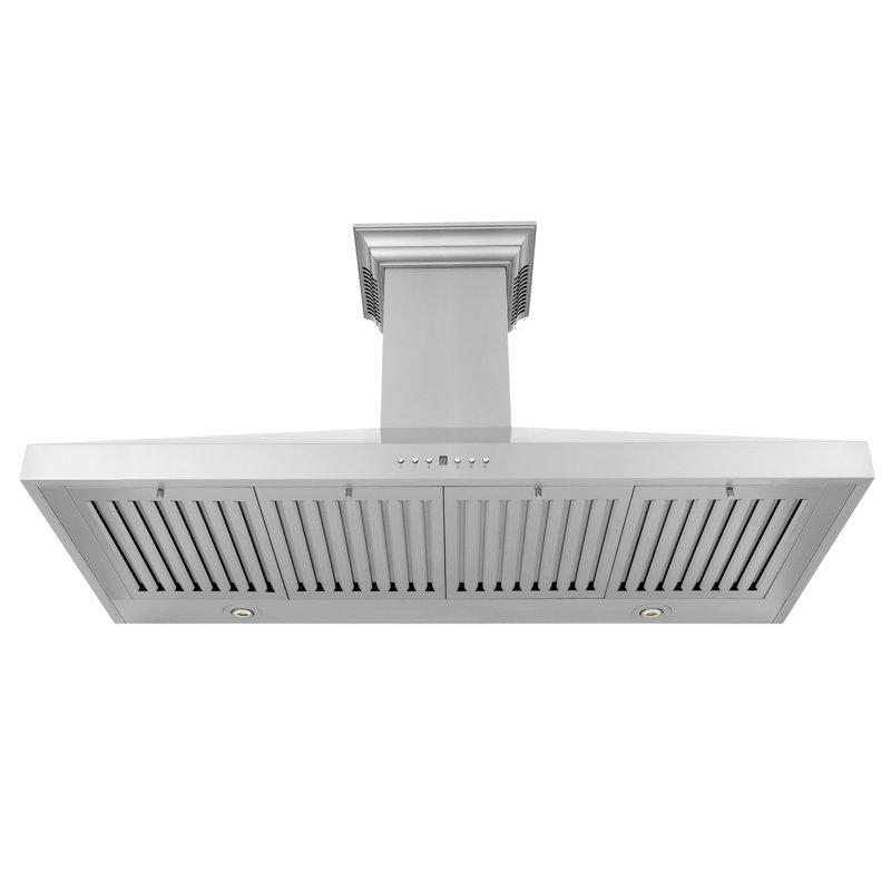 42-inch Stainless Steel Wall Mount Range Hood with Bluetooth Speakers