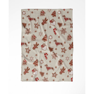 Jeté en velours de coton Ginger All The Way Holiday