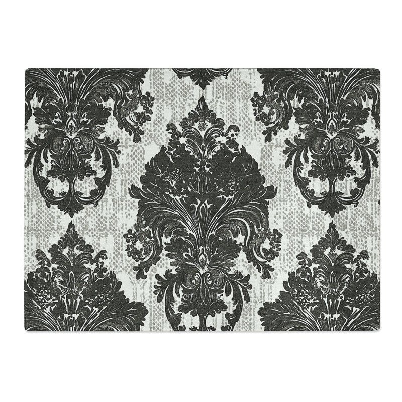Damask Pattern Vol.1  Glass Chopping Board