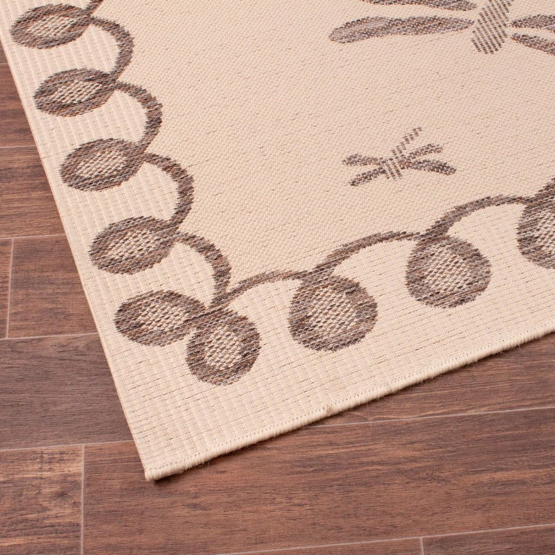 Antoniu Abstract Indoor / Outdoor Area Rug, Round 120cm