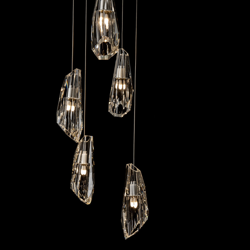 Luma 5 - Light Pendant, White, Standard: 16" - 80"