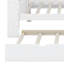 Lit de jour simple en bois avec tablettes de rangement, USB et lit gigogne-1380818075