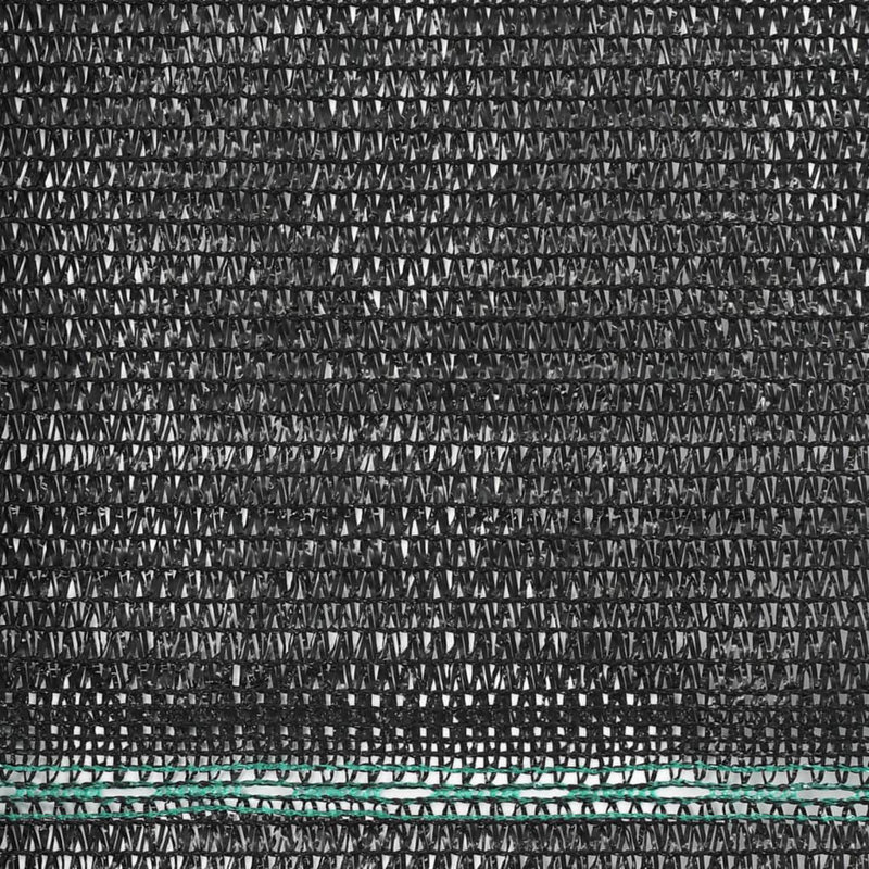 Vidaxl Tennis Screen HDPE Black, 3.9" W x 164" D