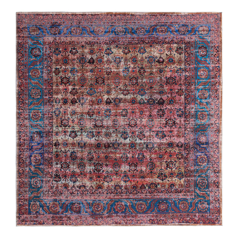 Hedberg Floral Indoor Rug, Square 10'6" x 10'6"