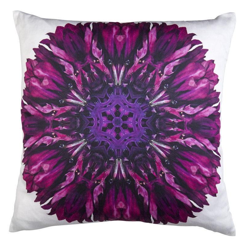 Marseille Embroidered Cotton Throw Pillow