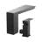 Roman Tub Faucet 3 Hole Waterfall Bathtub Faucet with 1 Handle Matte Black