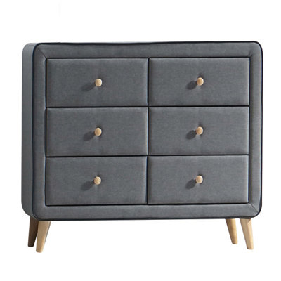Commode double rembourrée 6 tiroirs