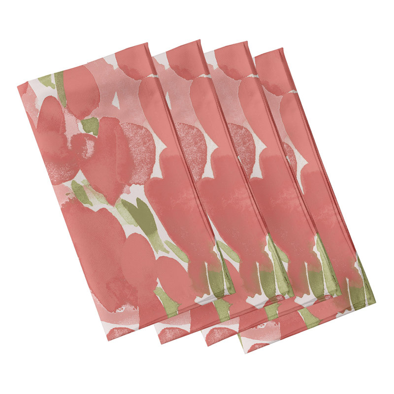 Lonston Tulip Field Napkins, Pink