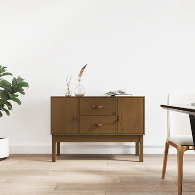 Mashaun 110cm Solid Wood Sideboard