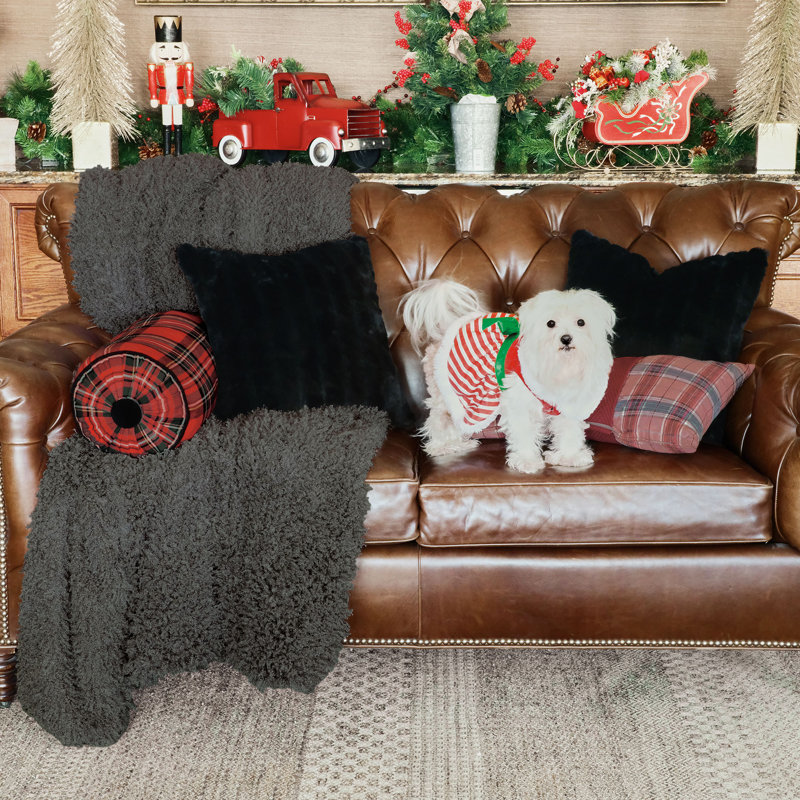 Holiday Traditional Square Pillow Cover & Insert