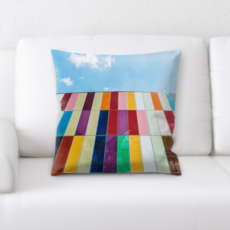 Microsuede Reversible Throw Pillow