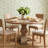 Lyons Mango Round Solid Wood Top with Solid Wood Base Dining Table-1831903731-1831903732