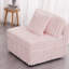 Simple 44,9 po en rose - confortable et polyvalent. Fabrication en métal et bois massif. Coussins amovibles lavables. Style élégant. Convient à différentes pièces. Garnissage modulaire en éponge de 44,9 po. Doux et luxueux. Fabriqué-1694058841