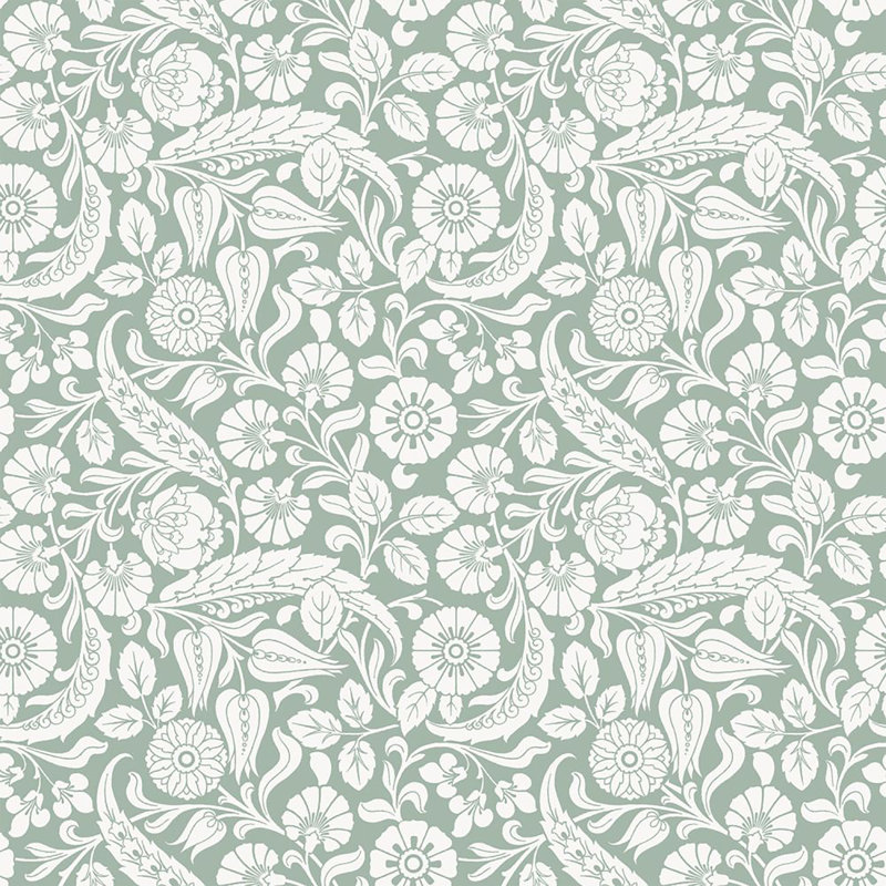 Sunali Floral Double Roll, Green