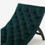 Chaise longue avec tissu en velours