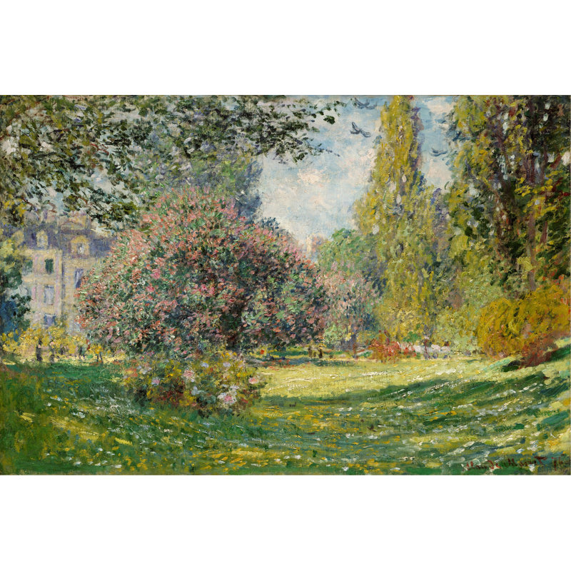 Landscape-The Parc Monceau by Claude O. Monet - Wrapped Canvas Painting, Wrapped Canvas, 61cm H x 91cm W x 3.8cm D