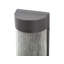 Makinly Black 35cm H Integrated LED Frosted Glass Outdoor Flush Mount