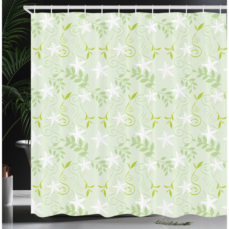 Shower Curtain with Hooks Included, 84"H x 69"W