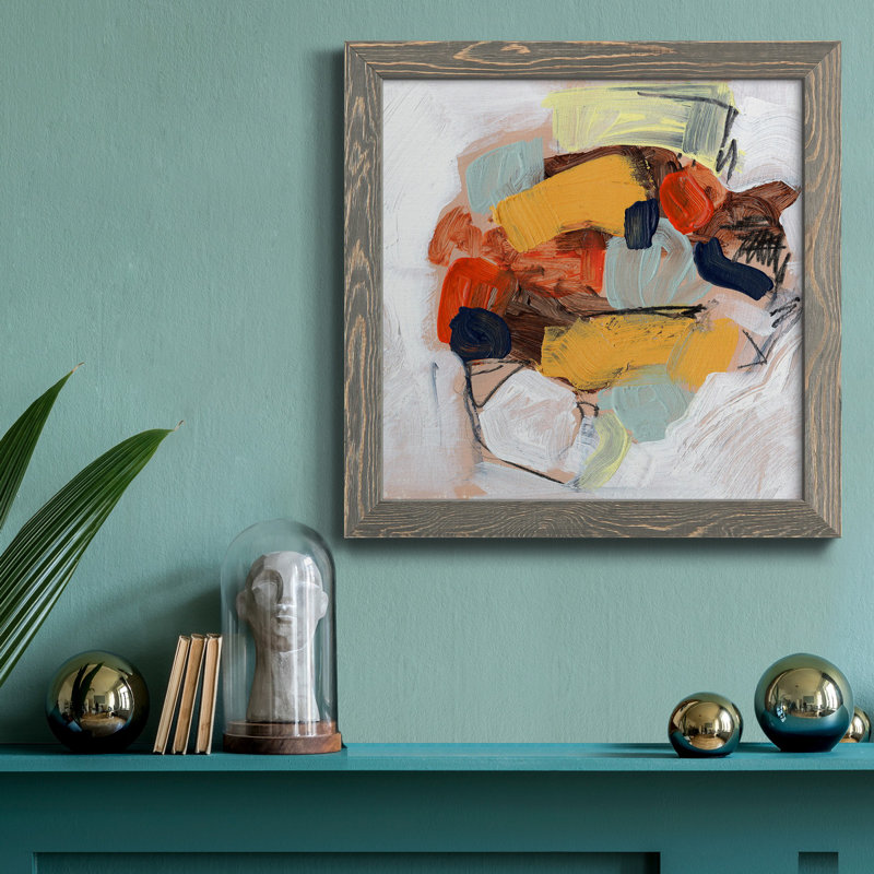 " Lunchbox I ", Grey Framed, 31.5" H x 31.5" W x 1" D, No Mat