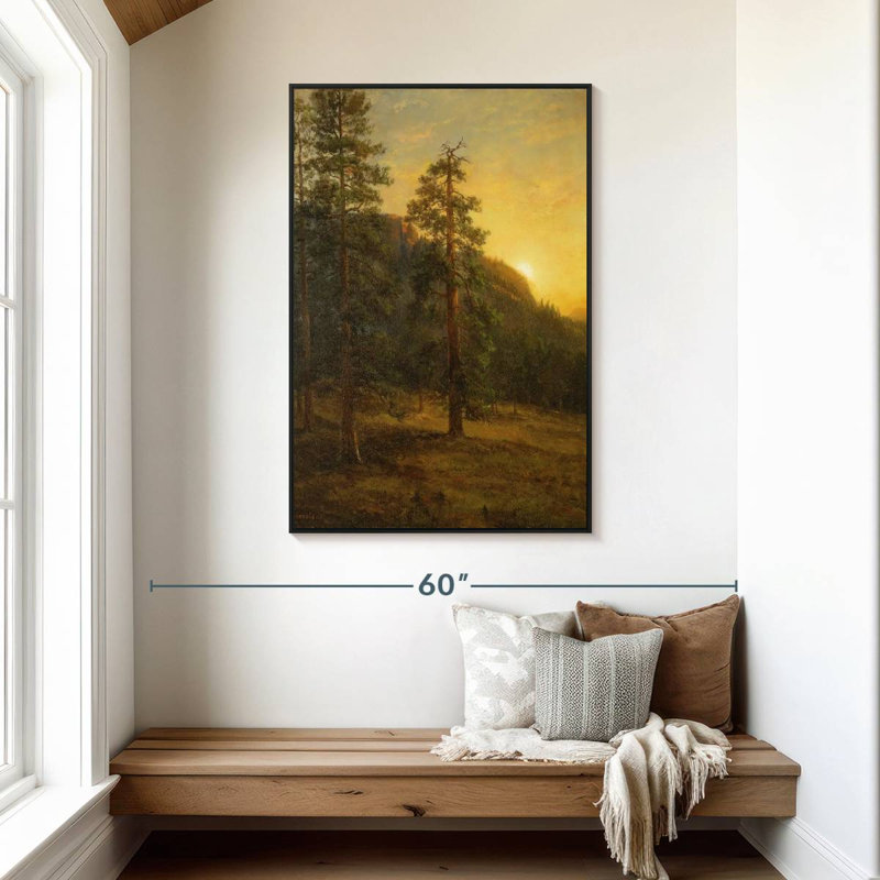 California Redwoods 1872, 31" X 46", Floating Frame Black