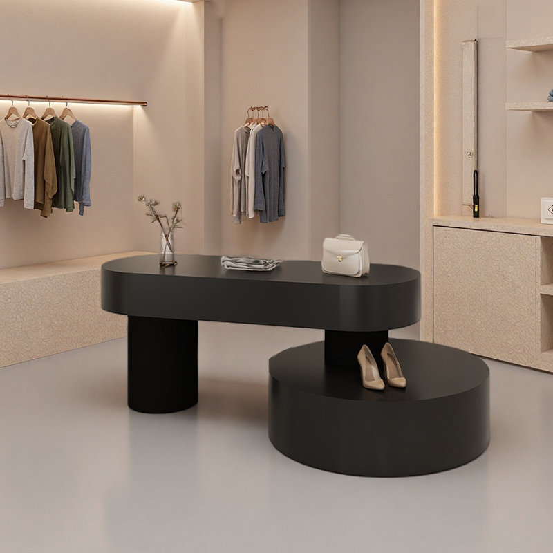 Présentoir à vêtements pour femmes, Noir