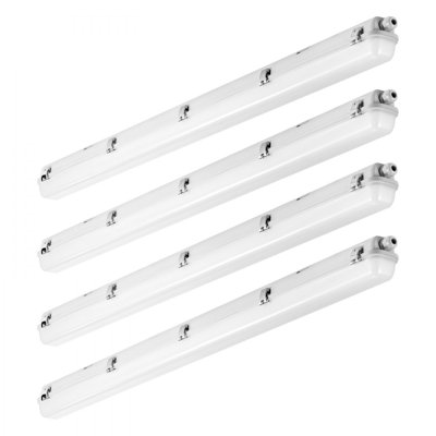 Luminaire étanche à la vapeur de 4 pi à DEL, 60 W, 7400LM, étanche à la vapeur avec 5000K IP65, pour les environnements froids semi-extérieurs et extérieurs