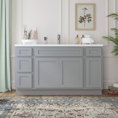 Base de meuble-lavabo simple 57 po seulement