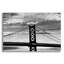  «Benjamin Franklin Bridge B & w» par Erin Clark, art mural en verre acrylique, 36 po x 24 po-573098041