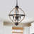 Tiverton 4 - Light Dimmable Lantern Geometric Chandelier-1153278445