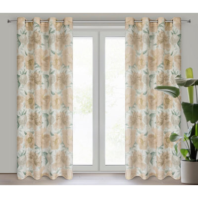 Polyester Blend Standard Eyelet Curtain Panel