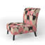 Fauteuil de chambre rembourré Mid-Century