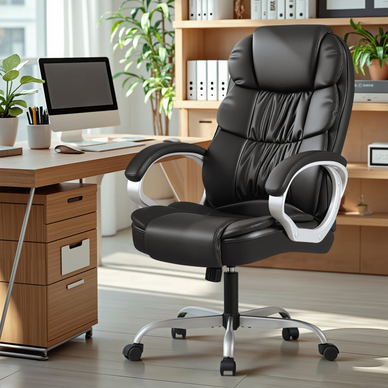 Enosburg Executive Chair with Headrest, Black
