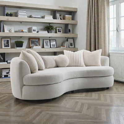 Canapé Boucle avec 6 coussins