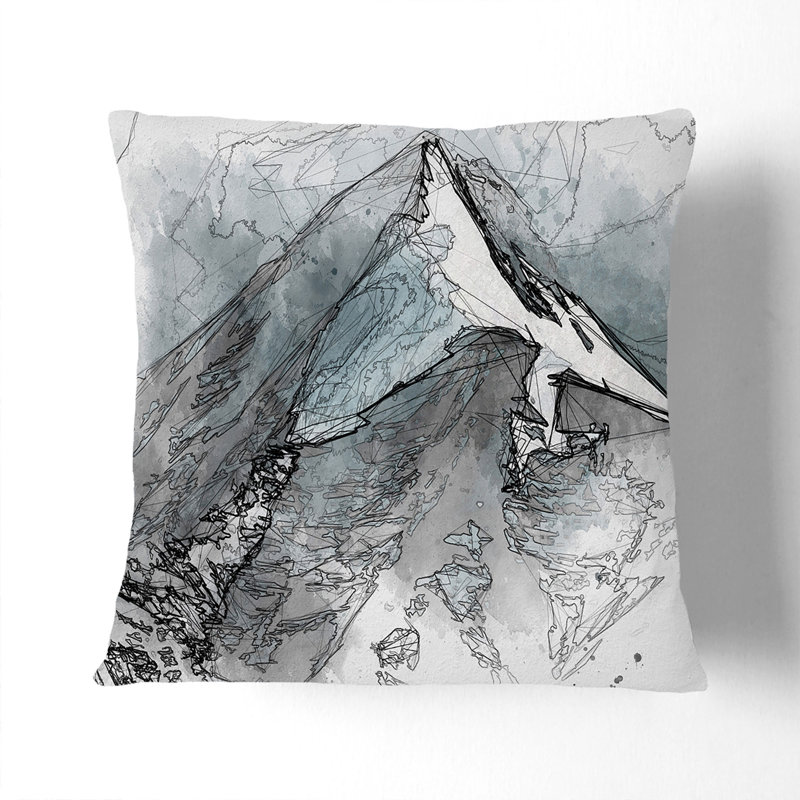 Square Throw Cushion, Black, 40cm H x 40cm W x 15cm D
