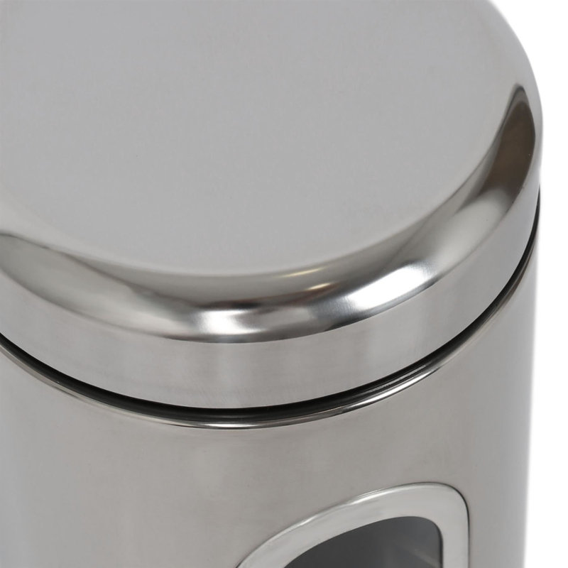 Harbour Housewares - Food Storage Container with Window - Brushed, 1