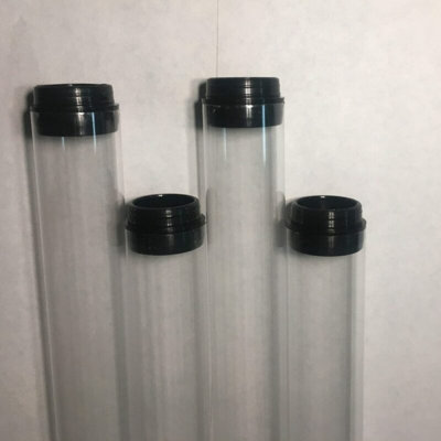 Alaan T8 F32 CLEAR: Tube Guards – For use with 4' T-8 tube lamps; Includes Endcaps