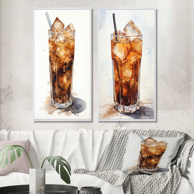 Ensemble de 2 impressions murales froides en verre froid