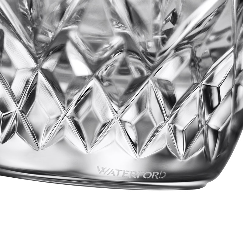 Lismore Essence Angled Vase, 9" H x 3.5" D