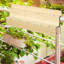Table de balcon suspendue, barre de garde-corps pliable en bois d'épinette, table de service et bureau, s'adapte jusqu'à 3,9 pouces, naturel