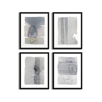Gray on Gray 4-Piece Painting Set
