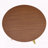 37-Inch Round Dining Table with Gold Metal Legs-2060160344