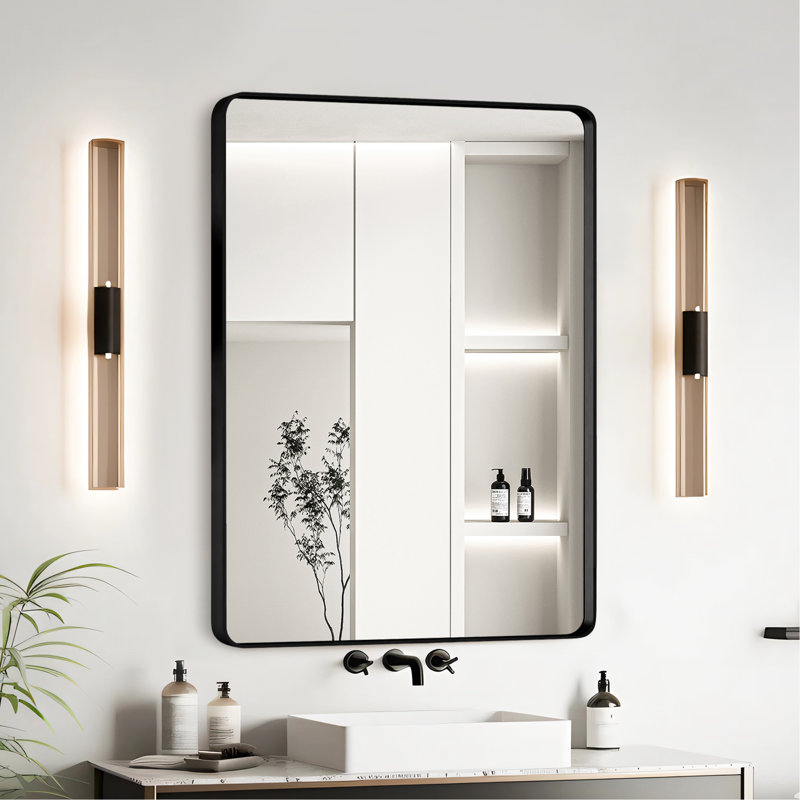 Miroir de salle de bain 20X30, Noir, 30 po x 20 po