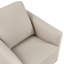 Fauteuil pivotant moderne, revêtement en cuir taupe, confort luxueux, meuble en bois massif, 1 pièce-1115553647