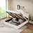 Raania Hydraulic Lift Up Storage  Upholstered Wingback Bed -457524857-453198352