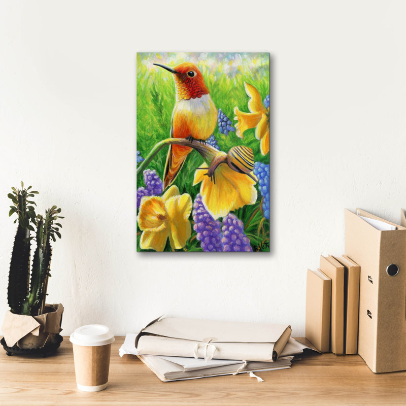 «Spring In The Garden9» par Bridget Voth, H 18 po x l 12 po x P 0,75 po