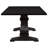 Villeneuve Rustic Espresso Rectangular Double Pedestal Dining Table
