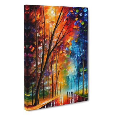 Woodland Forest In Colour No.3 - Wrapped Canvas Print