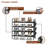 Shoe Rack Storage Organizer 4 Tier Free Standing Metal Shoe Shelf Compact Shoe Organizer with Side Bag for Entryway Closet Bedroom-1623151678
