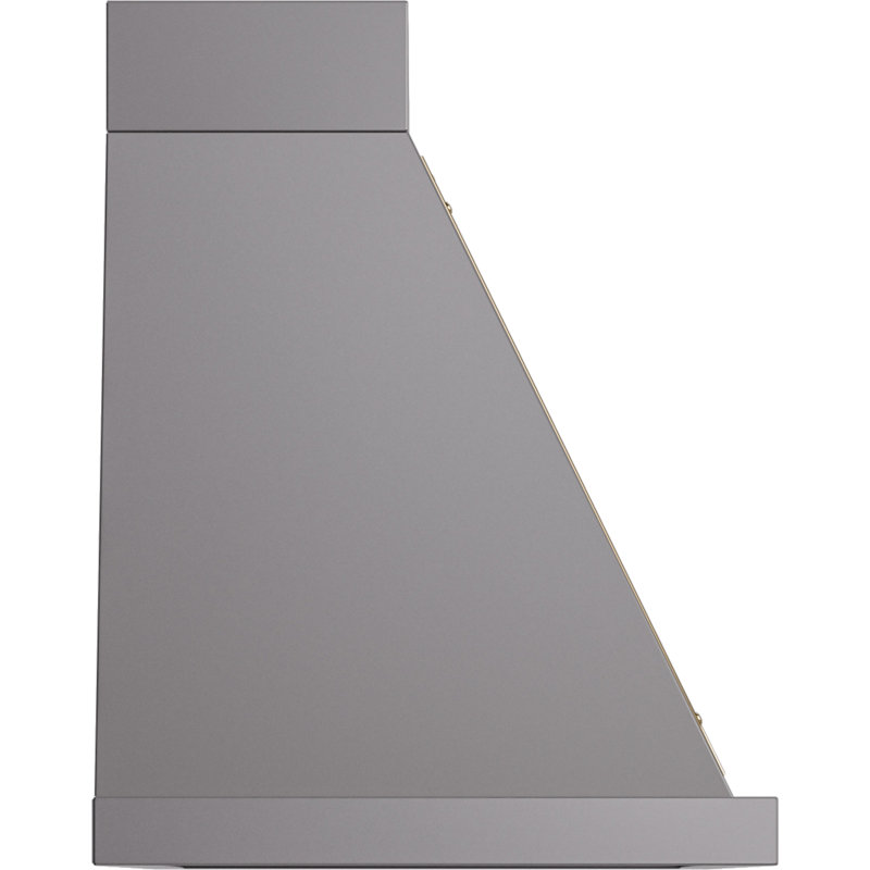Hotte murale 40 pouces avec 600 PCM ILLES Nostalgie II Series Noblesse, Graphite mat / laiton