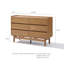Commode 6 tiroirs l 47,3 po avec coins arrondis